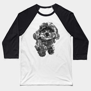 Black smiling sweet pup Baseball T-Shirt